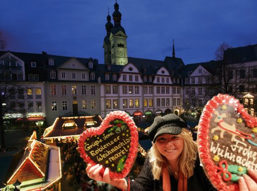 Romantische Weihnacht am Deutschen Eck