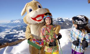 Mit dem Osterhasen auf Schneekurs